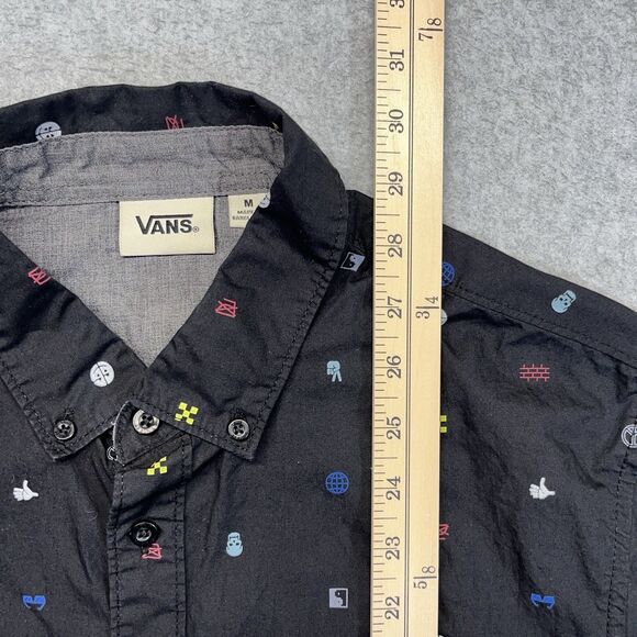 Vans AOP Wallop Woven Button-Up Shirt Men’s M Black VN0A53VGBLK - Picture 10 of 11